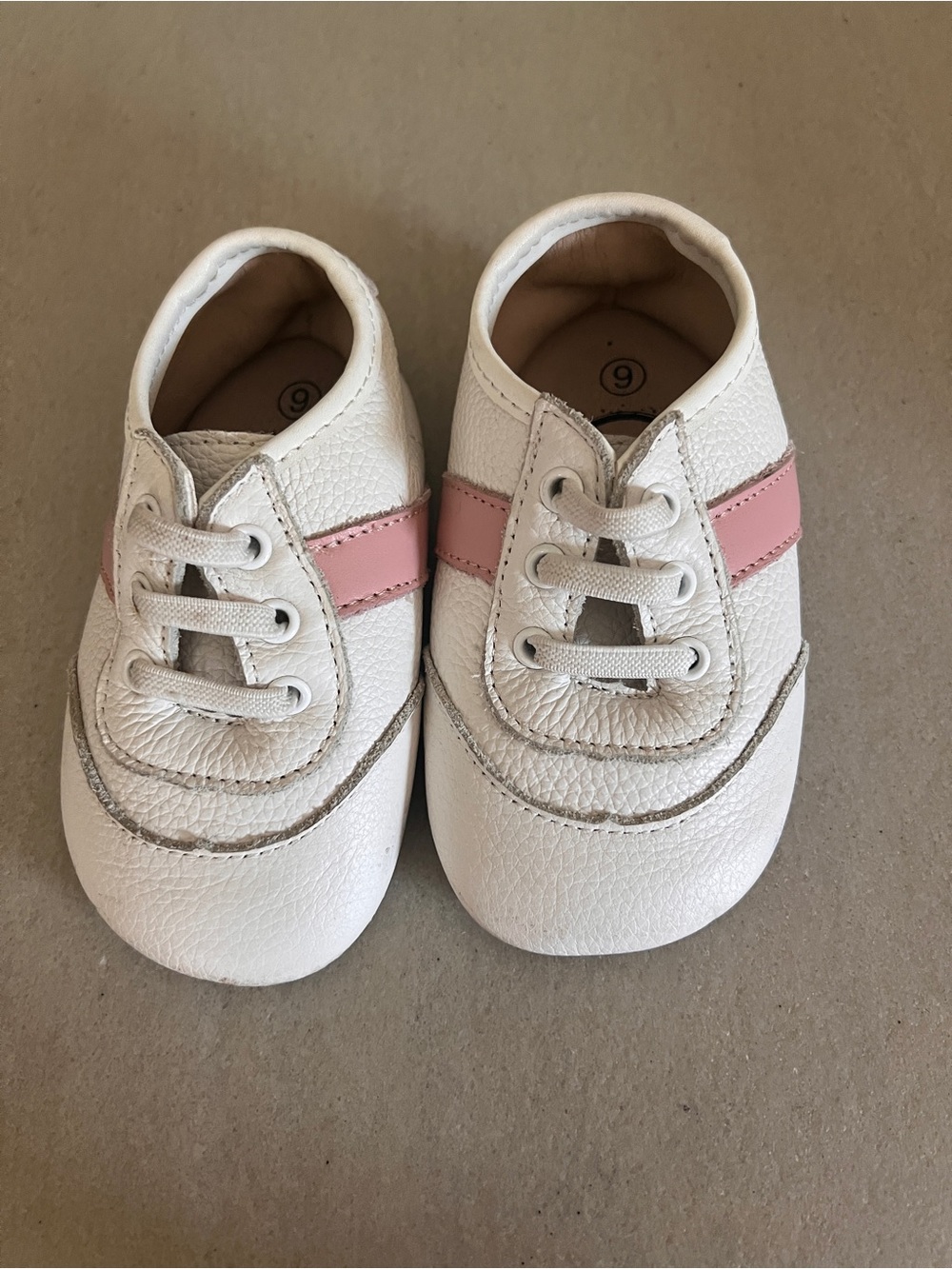 Little Love Bug White and Pink Kids Slip On Sneakers